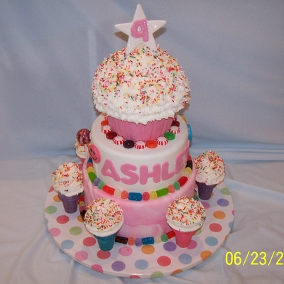 Candyland, Ice Cream Cone Birthday Cake