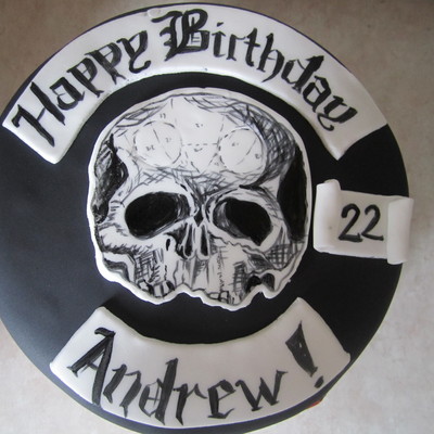 Black Label Society/skull/flames/spikes