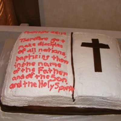 Bible Cake For Baptism