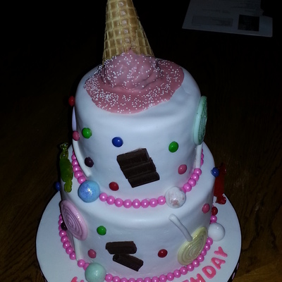 Candy Rush Birthday Cake For Simone