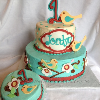 Vintage Birdie Cake