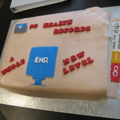 Health Records Cake
