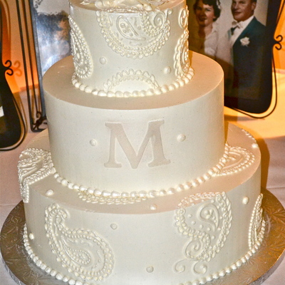Paisley Wedding Cake