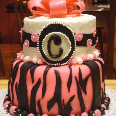 Zebra Print Cake