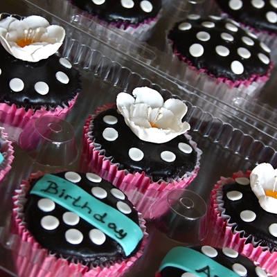 Polka Dot Cupcake