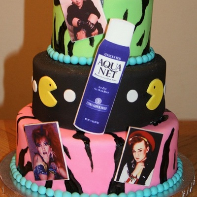 80's Birthday Cake