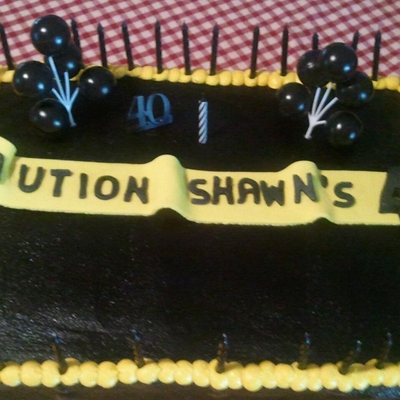 Caution Cake