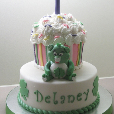 Clover The Care Bear Cake