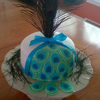 Peacock Birthday Cake