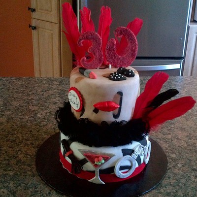 Dirty 30 Birthday Cake