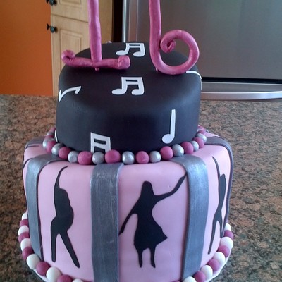 Hip Hop Topsy Turvy Cake