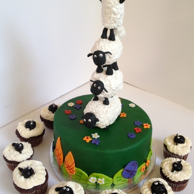 Sheep Cake Decorating Photos