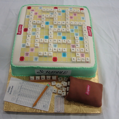 Award-Winning Scrabble Cake!