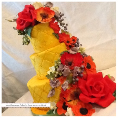 Quilting On Fondant With Airbrushing Techniques And An Array Of Gumpaste Flowers