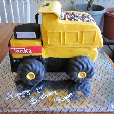 Tonka Dump Truck Cake