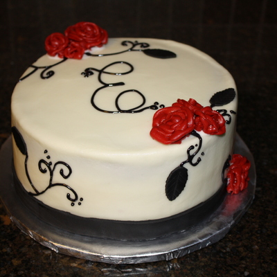 Monogram With Roses