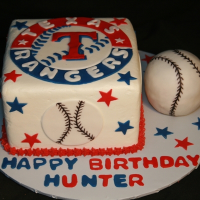 Baseball Texas Rangers Birthday Cake