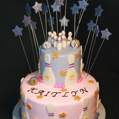 Bowling Cake For Girl