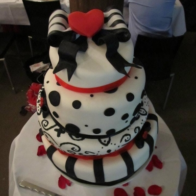 Fun And Funky Wedding Cake