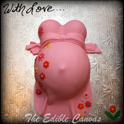 Pregnant Belly Cake