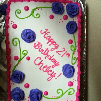 Simple Sheet Birthday Cake