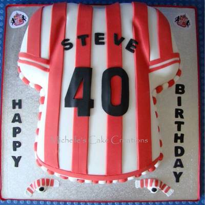 Sunderland Football Shirt Cake