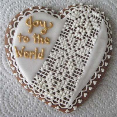 White Lace Christmas Cookie