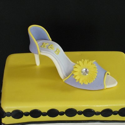 Shoebox Shower Cake