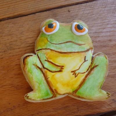 Water Color Frog Using Food Coloring