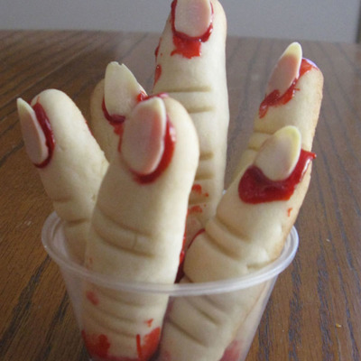 Halloween Severed Finger Cookies