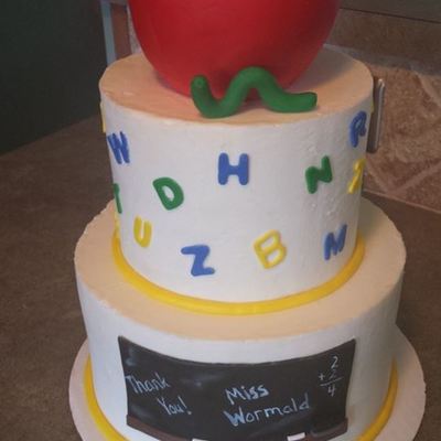 Teacher Appreciation School Cake