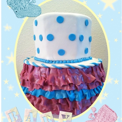 Gender Reveal Cake