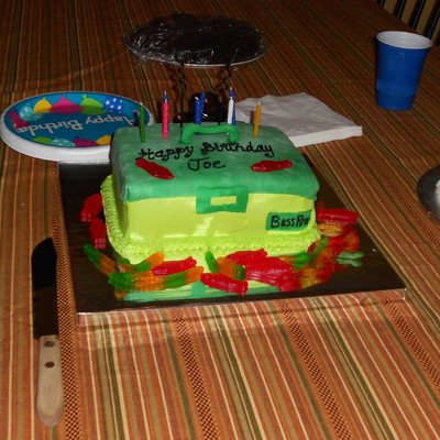 Fisherman's Tackle Box With Bait