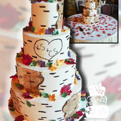 Birch Tree Buttercream Wedding