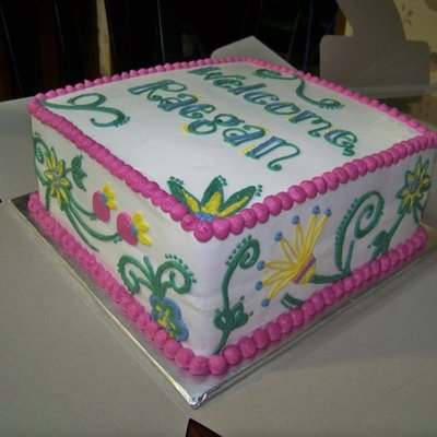 Floral Baby Shower Cake