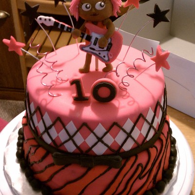 Girls Rock Birthday Cake