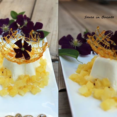 Coconut Panna Cotta With Pineapple And Ginger