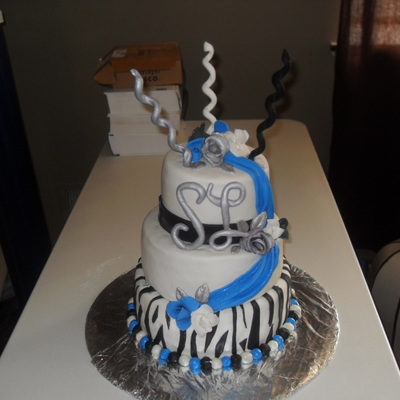 Royal Black And Silver