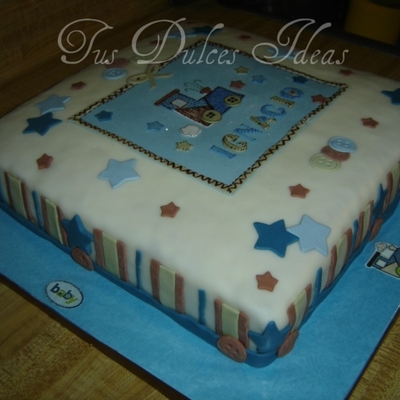 Choo Choo Train Baby Shower Cake