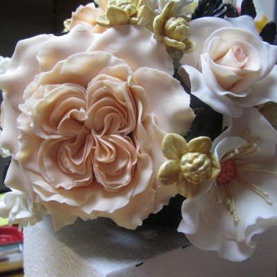 Black Gold And Peach