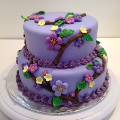 Purple Birthday Cake