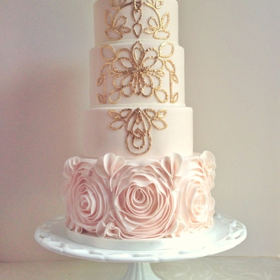 Cloud Nine Rosette Ruffles And Gold Detail Work Inspired By Moroccan Lanterns