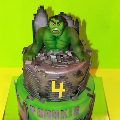 Incredible Hulk Cake