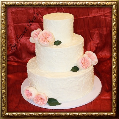 Rustic Buttercream Wedding Cake
