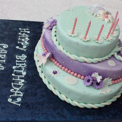 Girlie Birthday Cake For A 6 Year Old