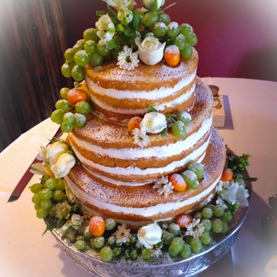 Naked Wedding Cake.