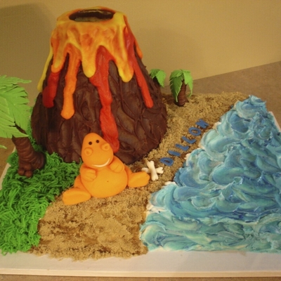 Exploding Volcano Cake!