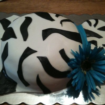 Zebra Belly Cake