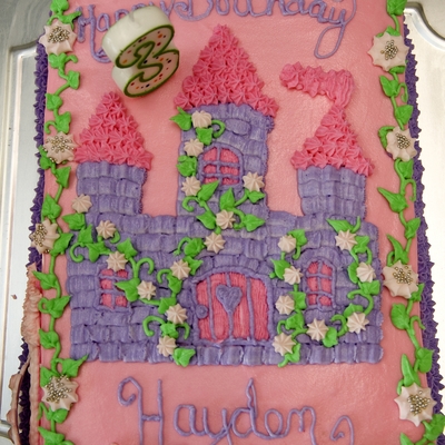 Hayden's Princess Castle Cake