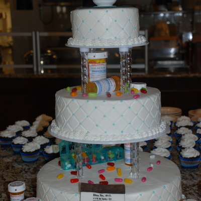 Pharmacy School Graduation Cake